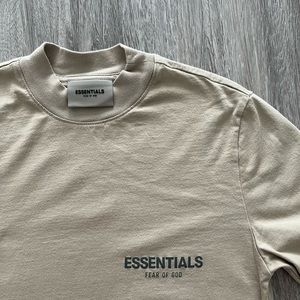 Essentials tan long sleeve t-shirt